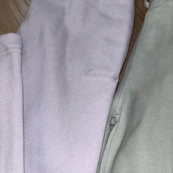 Abercrombie girls wide leg sweat pants size 7/8 LONG - Picture 2 of 4